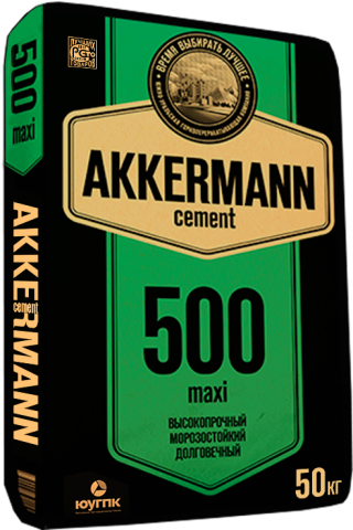 Портландцемент М500 Д20 maxi AKKERMANN, 50кг